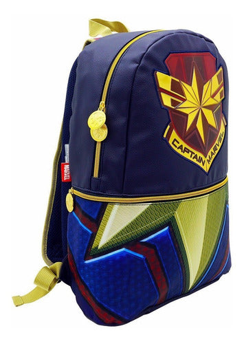 Mochila Marvel Capitan Marvel Original Nueva