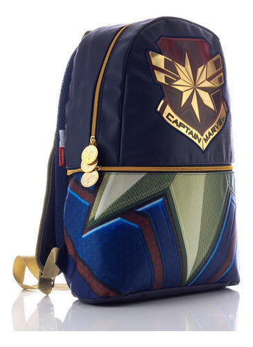Mochila Marvel Capitan Marvel Original Nueva