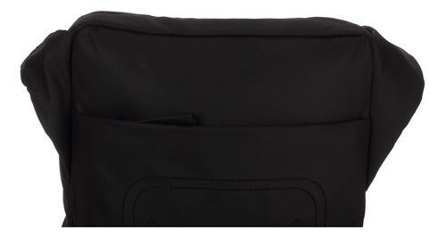 Mochila Negra Detalles Amarillos Bolso De Hombro Wilys