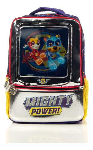 Mochila Paw Patrol Movimiento Lenticular De Chase Y Marshall