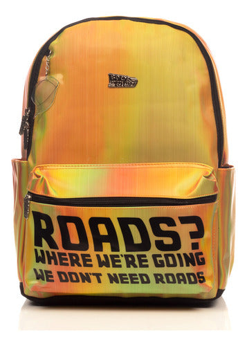 Mochila Hardhead Back To The Future Marty Mcfly Diseno De La Tela Degradado