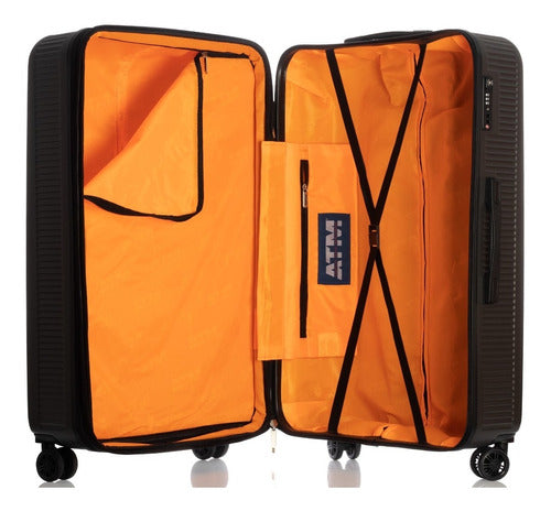 Maleta De Viaje Rígida Original Nueva 26 PLG Negra Atm