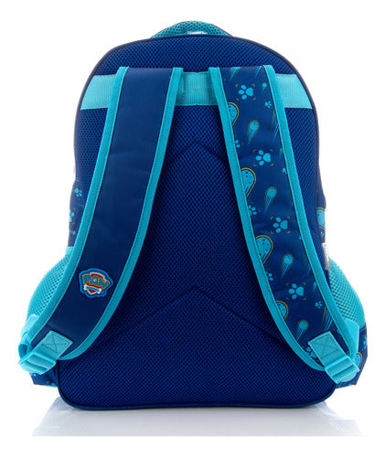 Mochila Paw Patrol Chase Squishy Color Azul Diseño De La Tela Poliéster