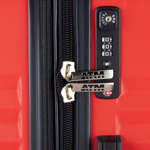 Maleta De Viaje Rígida Original Nueva 24 PLG Roja Atm