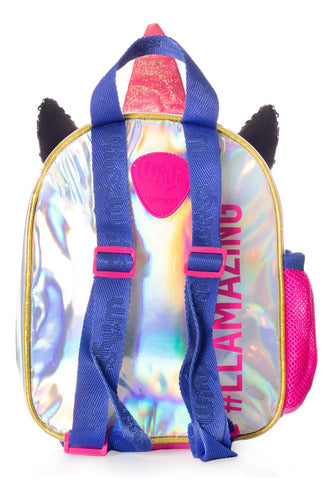 Lonchera Llama Lentejuela Multicolor Wilys Color Rosa