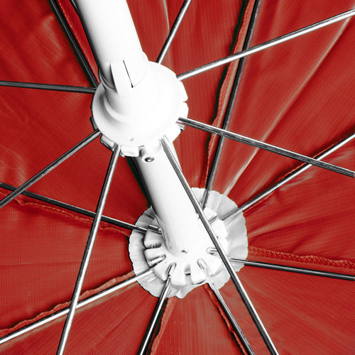Sombrilla De Pvc 2.1 M Paraguas Rojo