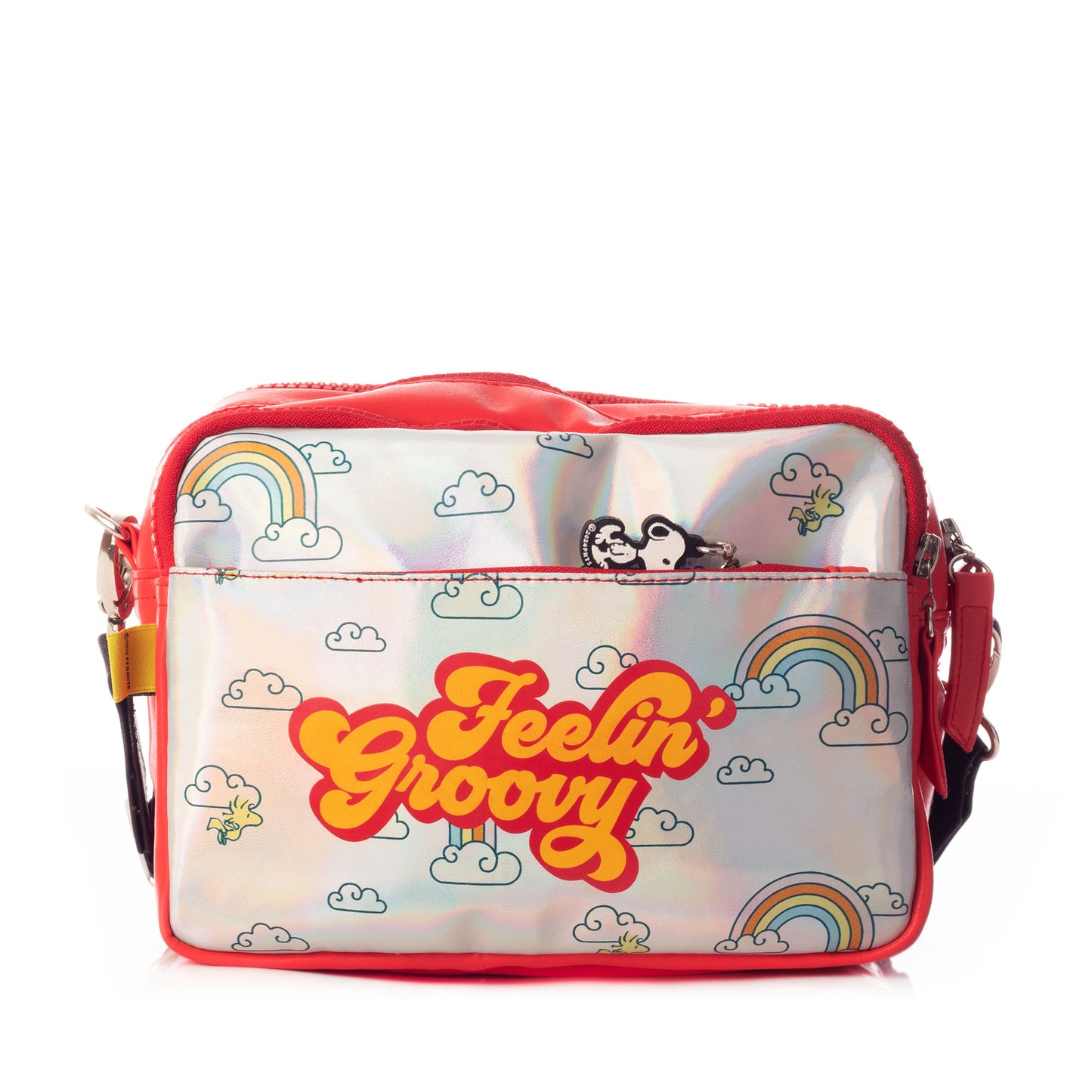 Bolso (Handbag) Plata Feelin Groovy Peanuts Oficial