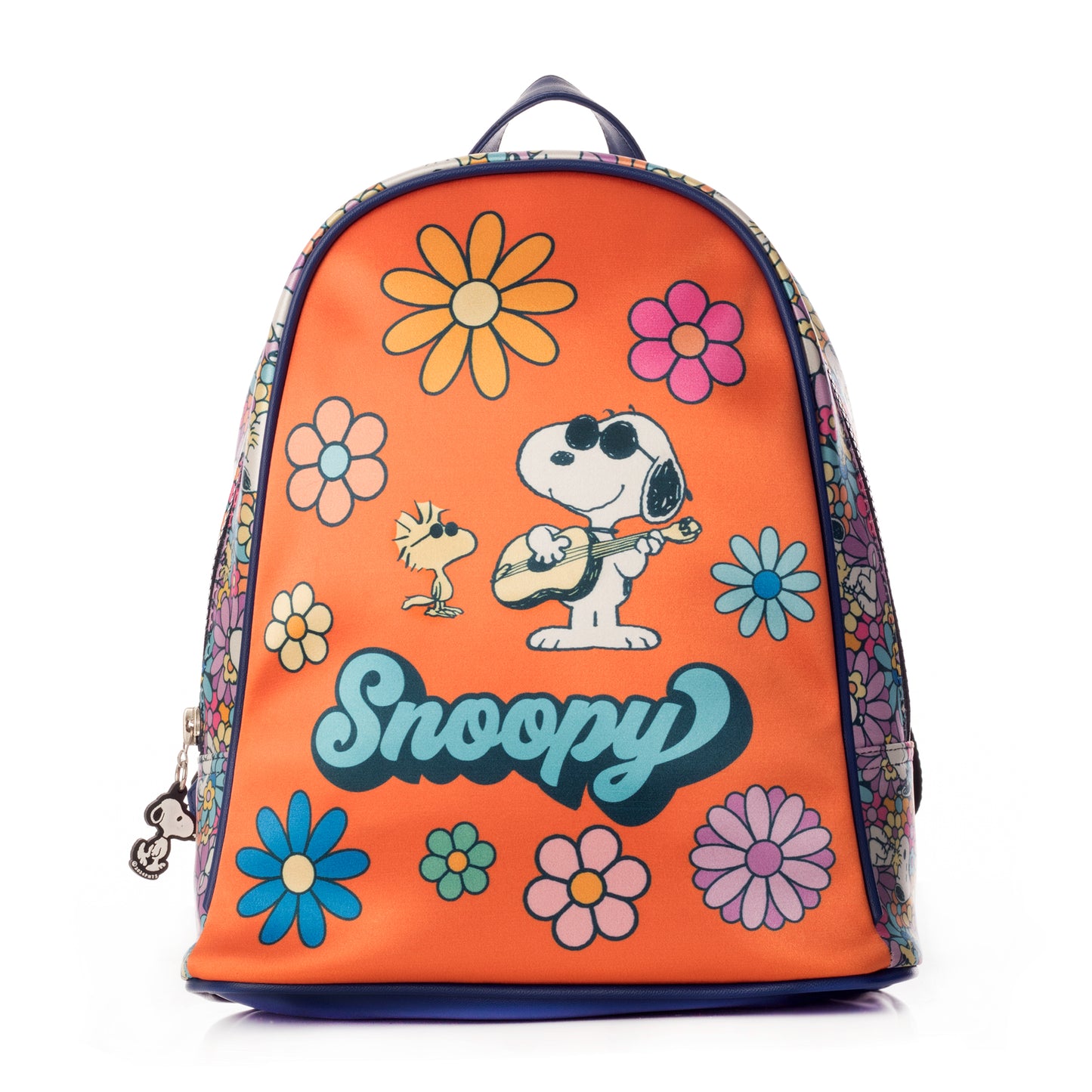 Mini Mochila Naranja SNOOPY Flower Peanuts Oficial