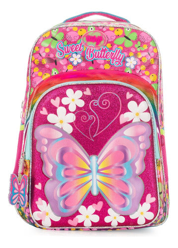 Mochila Sweet Mariposa Multicolor Wilys