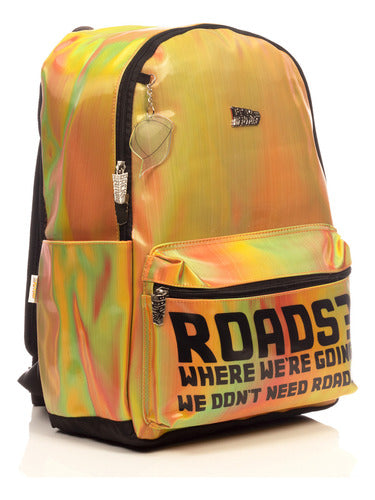 Mochila Hardhead Back To The Future Marty Mcfly Diseño De La Tela Degradado