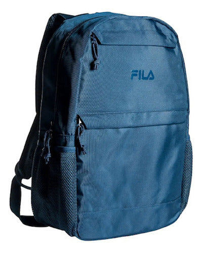 Mochila Unisex Fila 3d, Color Azul Blanco