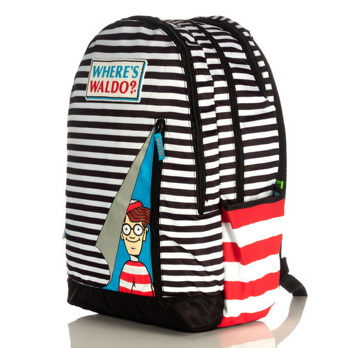 Mochilas Dónde Está Wally Original Nueva Backpack Oficial Color Negro