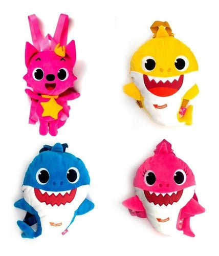 Set Mochila Preescolar Baby Shark Original Nueva