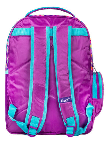 Mochila Hatchimals Morada Love Primaria Ruz Color Violeta Diseño De La Tela Liso