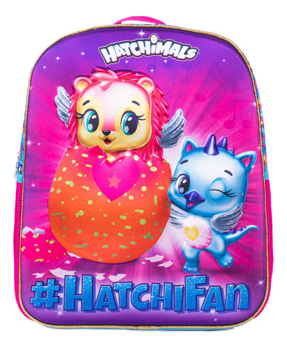 Mochila Hatchimals Morada Hatchifan Ruz