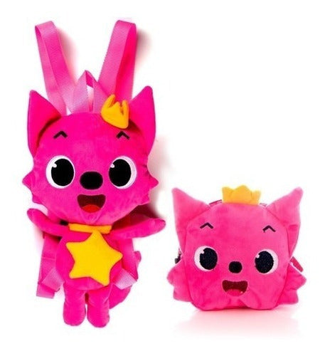 Set Pinkfong Original Mochila Y Cangurera