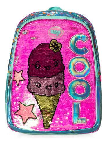 Mochila Cool Lentejuela Ice Wilys