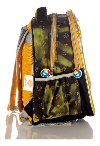 Mochila Paw Patrol Térmica De Rubble Original Nueva Color Amarillo