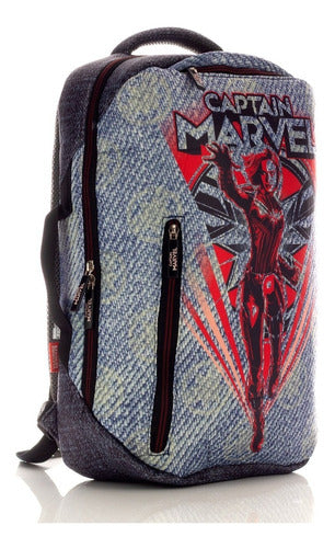 Mochila Marvel Capitana Marvel Original Nueva Backpack