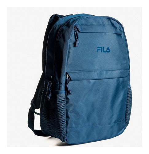 Mochila Unisex Fila 3d, Color Azul Blanco