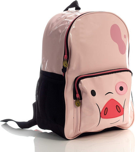 Mochila De Gravity Falls De Pato / Waddles Color Rosa