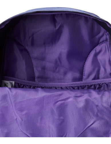 Mochila Fila Diagonal Para Hombre Y Mujer, Color Azul Marino/morado, Diseño De Tela Lisa