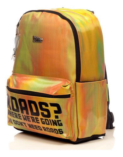 Mochila Hardhead Back To The Future Marty Mcfly Diseño De La Tela Degradado