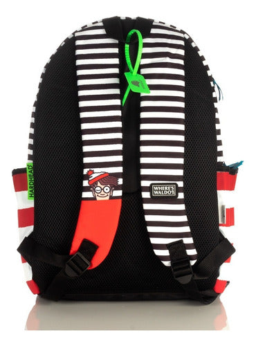 Mochilas Dónde Está Wally Original Nueva Backpack Oficial Color Negro