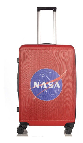 Maleta Nasa Jfk Rígida 25 PLG Rojo