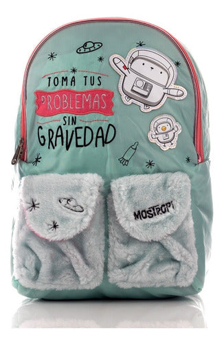 Mochila Mostropi Azul Gravedad Original Nueva Backpack