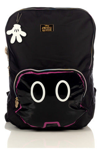 Mochila Hardhead Disney Mickey Mouse Black Color Negro Diseño De La Tela Shiny