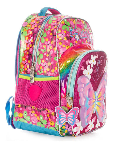 Mochila Sweet Mariposa Multicolor Wilys