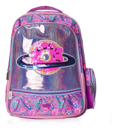 Mochila Tornasol Dona De Lentejuela Rosa Wilys