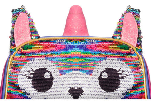 Mochila Llama Lentejuela Multicolor Wilys