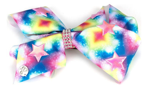 Moño Multicolor Estrellas Jojo Siwa Color Rosa