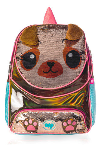 Mochila Perrito Pug Lentejuela Wilys