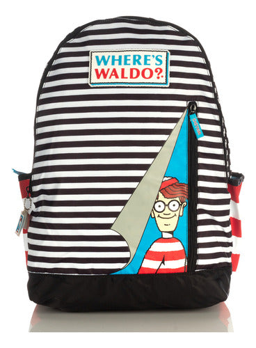 Mochilas Dónde Está Wally Original Nueva Backpack Oficial Color Negro