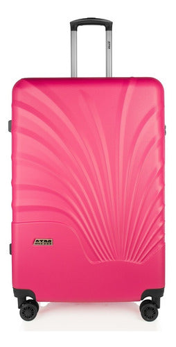 Maleta De Viaje Rígida Original Nueva 26 PLG   Rosa Atm