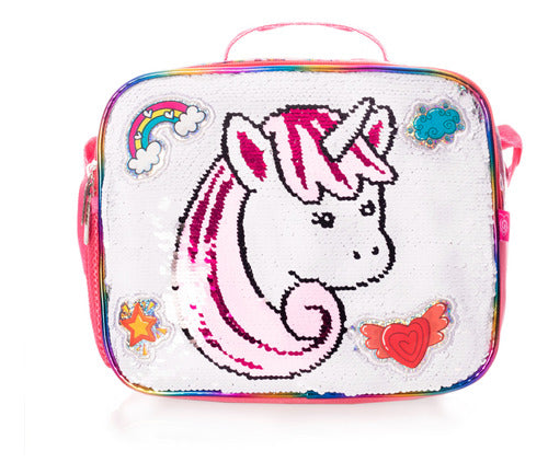 Lonchera Unicornio Rainbow Wilys Plata